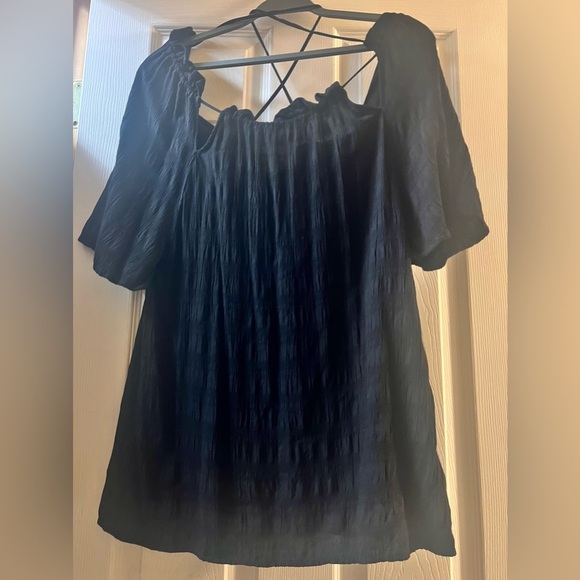 Ted baker off the shoulder shirred relaxed flowy strappy top size 2 revolve chic - Picture 2 of 7